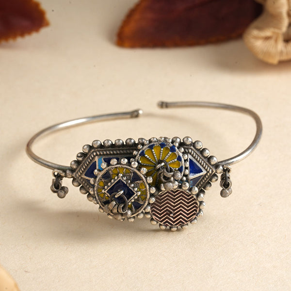 Hemal- Silver oxidised Bracelet