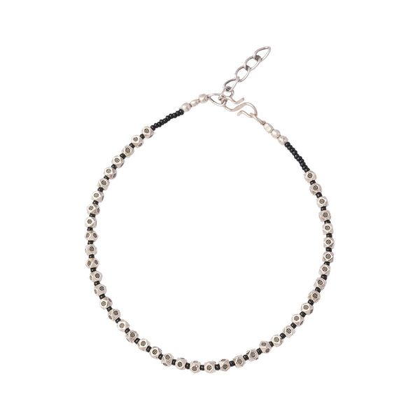 Mehfil- Oxidised beaded anklet