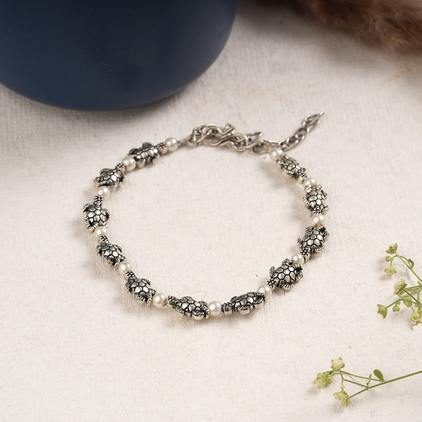 KurmRatna- Oxidised beaded bracelet