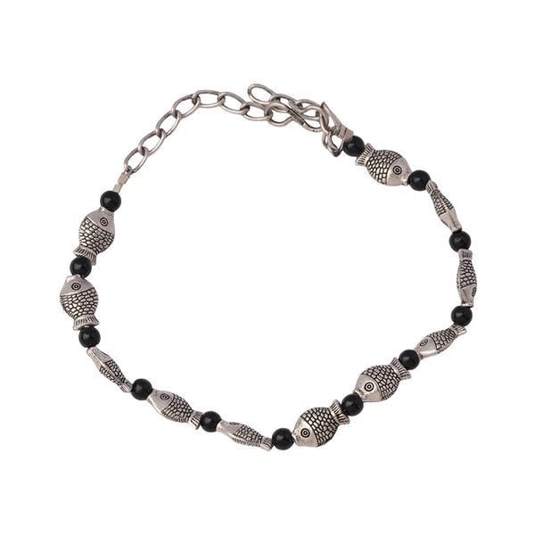 NeelMatsya- Oxidised beaded bracelet