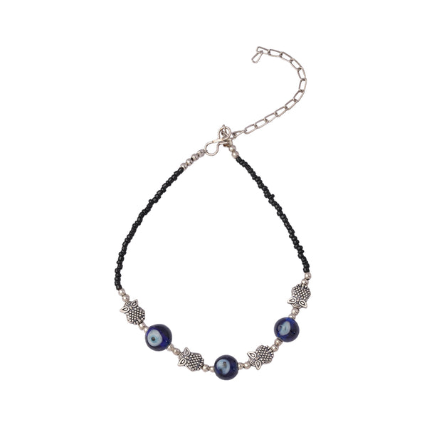 Evileye oxydise Anklet