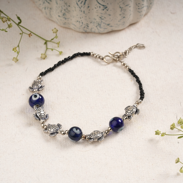 Jaladhara- Oxidised beaded anklet