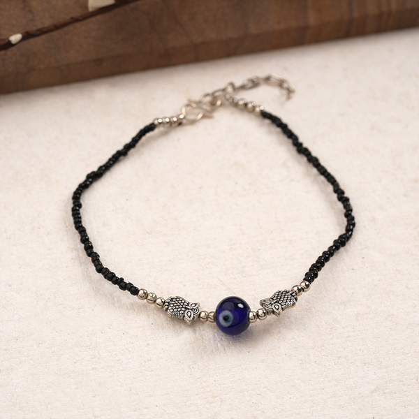 NazarKachhua- Oxidised beaded anklet