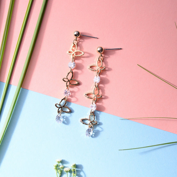 Hanging Butterfly Earrings