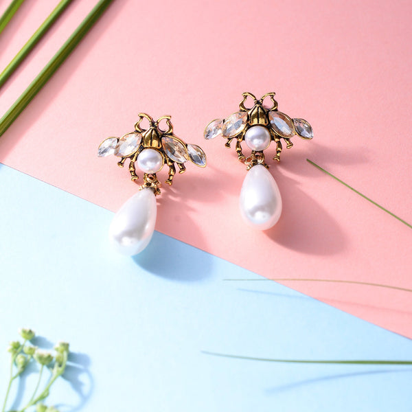 Pearly Dangle  Earrings