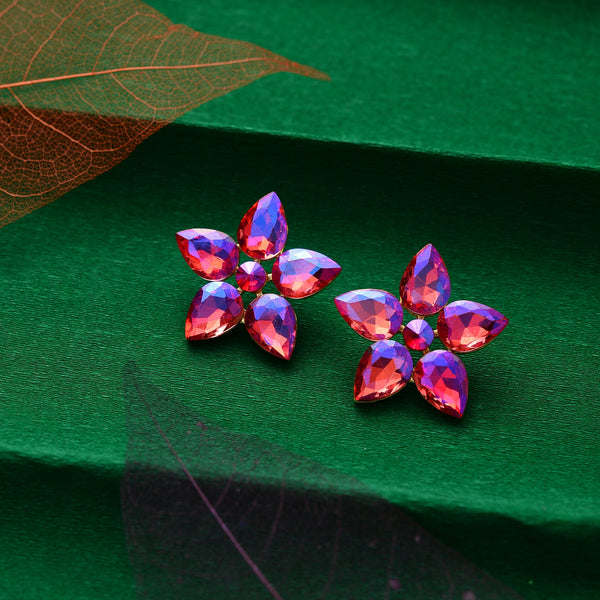 Pink flowery  Earrings