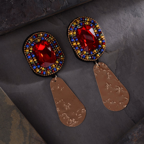 Red statement  Earrings