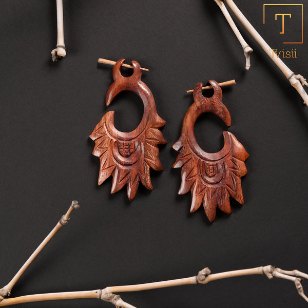 Wooden earrings