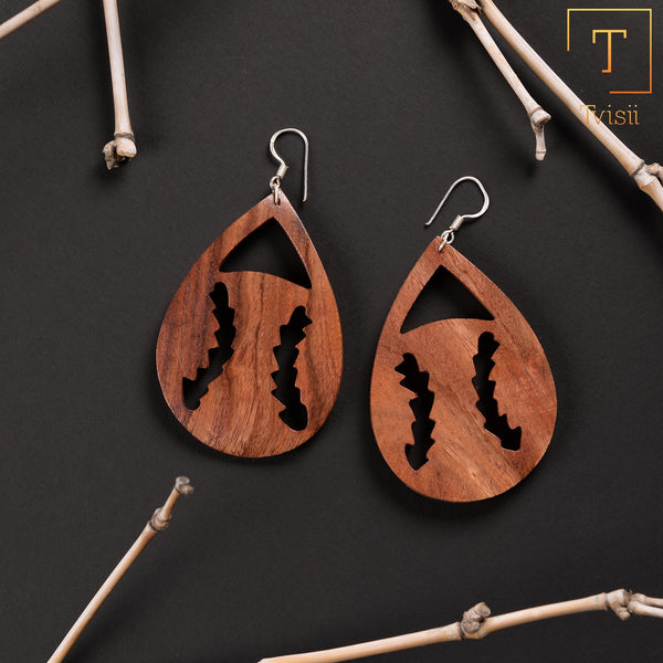 Wooden earrings