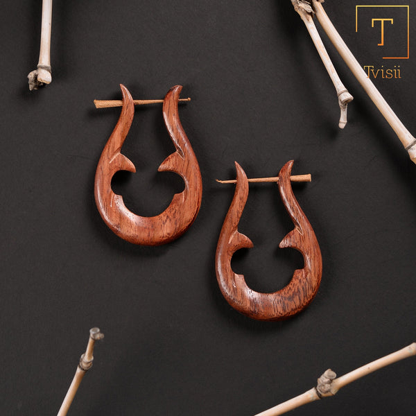 Wooden earrings