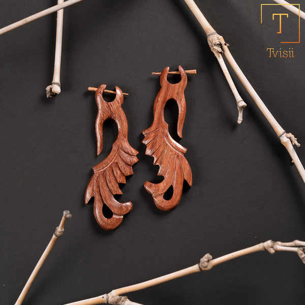 Wooden earrings