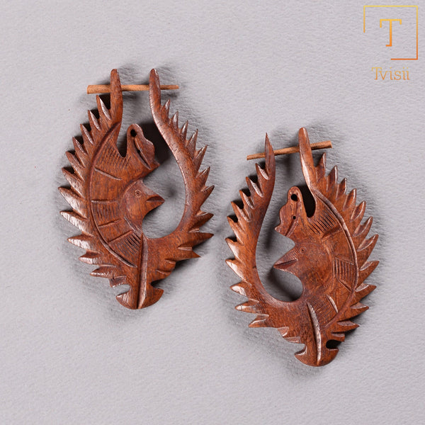 Wooden earrings