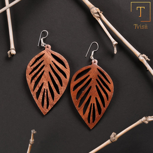 Wooden earrings