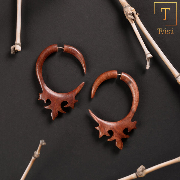 Wooden earrings