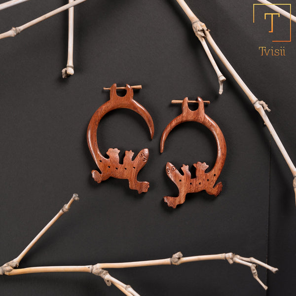 Wooden earrings