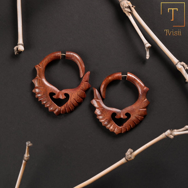 Wooden earrings