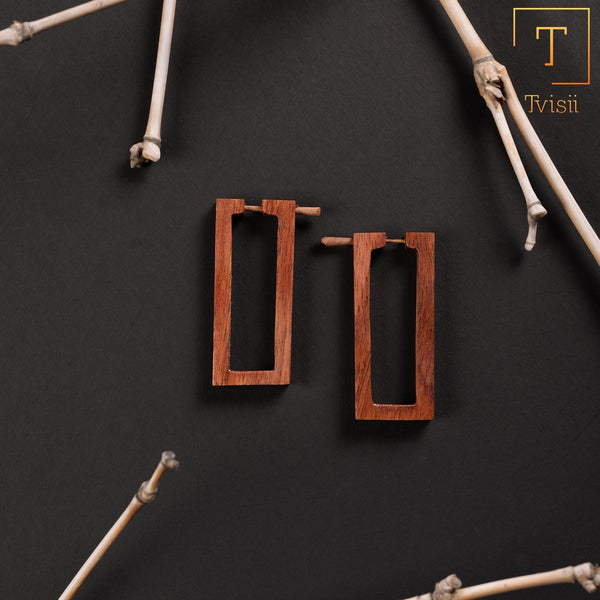 Wooden earrings