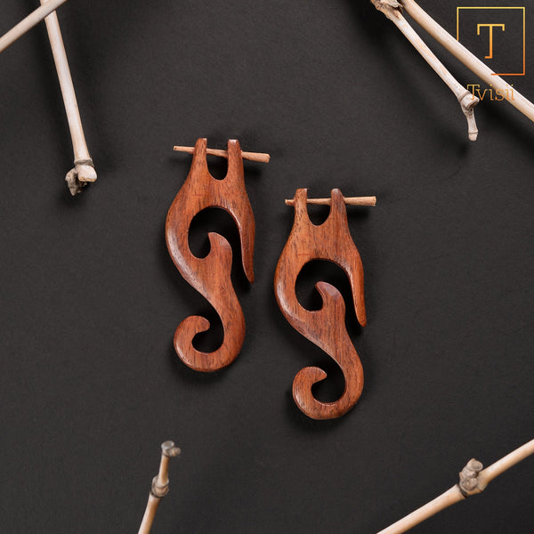 Wooden earrings