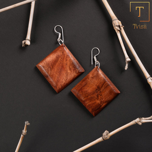 Wooden earrings