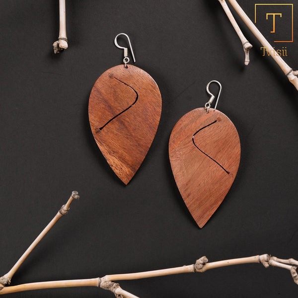 Wooden earrings