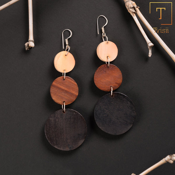 Wooden earrings