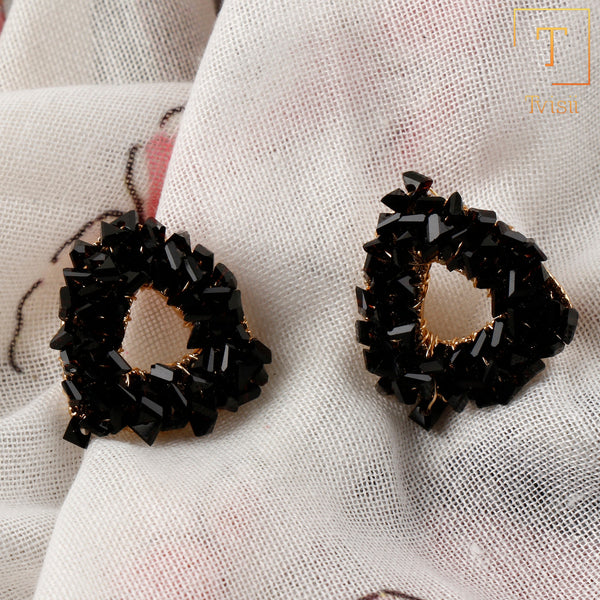 Black Fancy Earrings