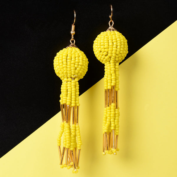 Beads Tassu Earrings