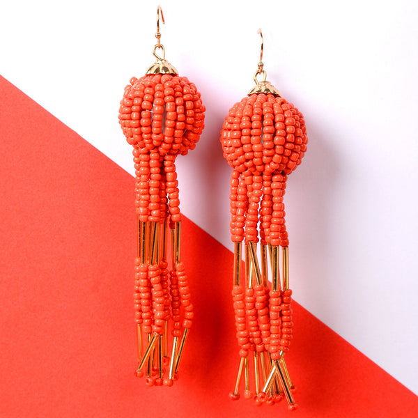 Beads Tassu Earrings