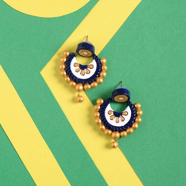 Holika- Handcrafted Clay Dangler Earrings