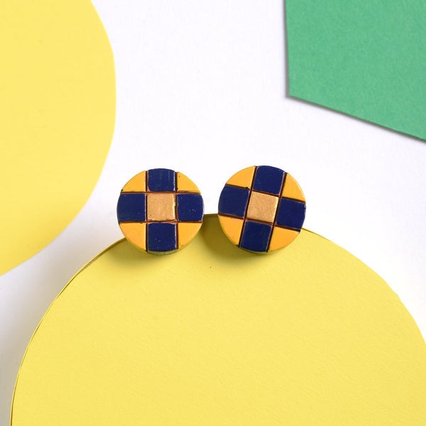 Neerja- Handcrafted Clay Stud Earrings