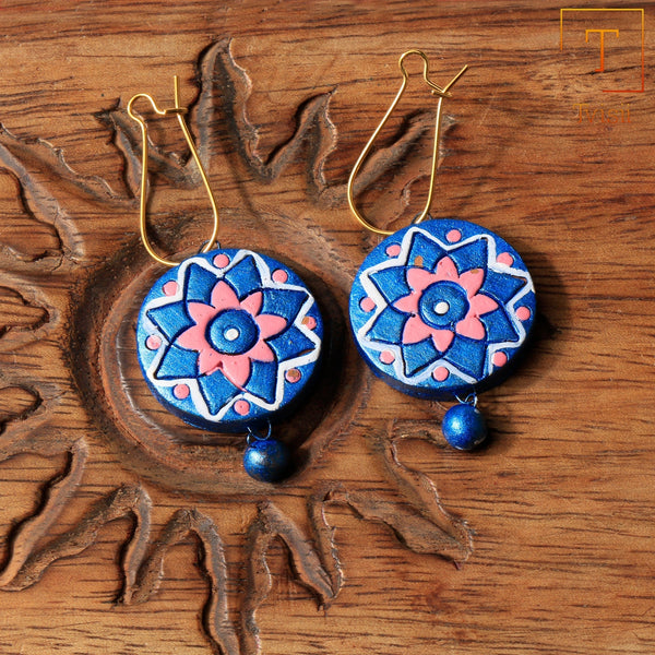 Morika- Handcrafted Clay Dangler Earrings