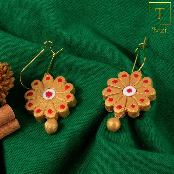 Terrani- Handcrafted Clay Dangler Earrings