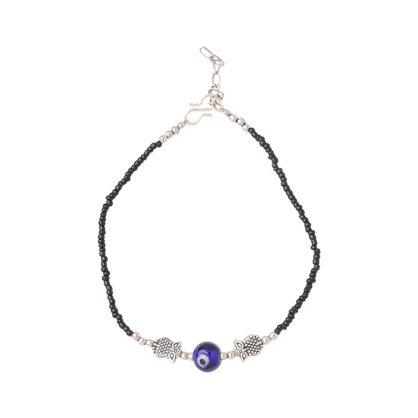 Evileye Owl shape Oxidise Anklet