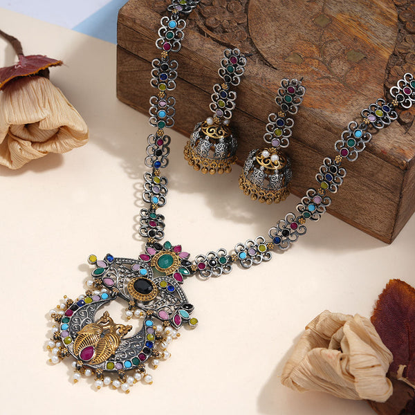 Amrapali- Stone studded neckpiece set