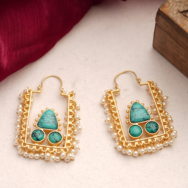 Pearly Frame Earrings