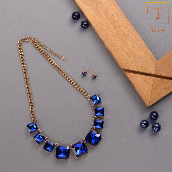 Navy blue Necklace