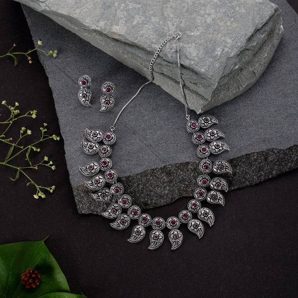 Oxidised Necklace Set