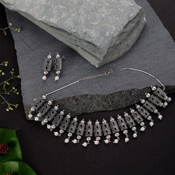 Oxidised Necklace Set