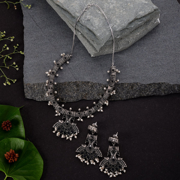 Oxidised Necklace Set