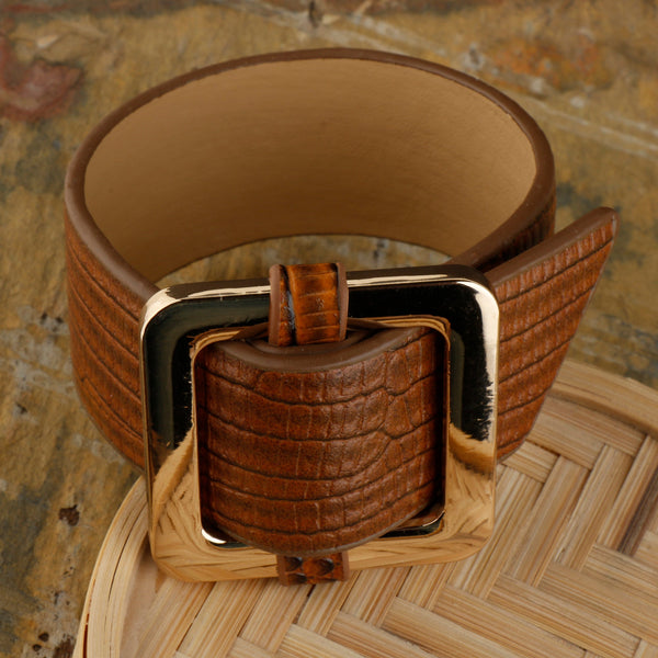 Brown Belted Bracelet