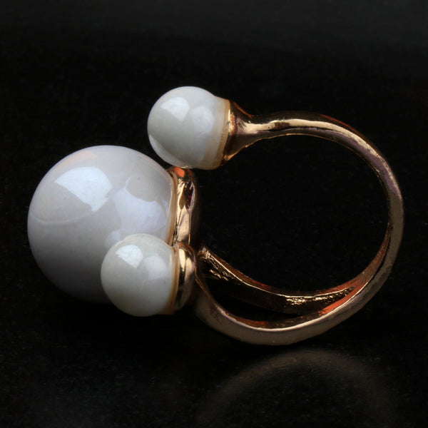 Pearl adjustable Ring