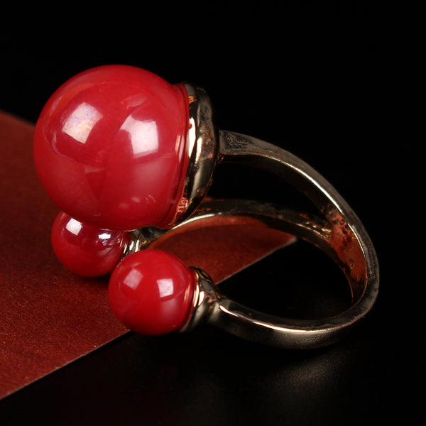 Red adjustable Ring