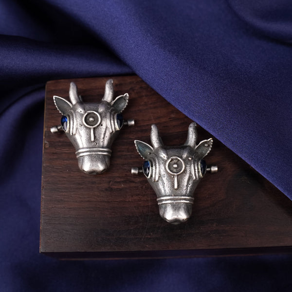 Ox Head Brass  Earrings