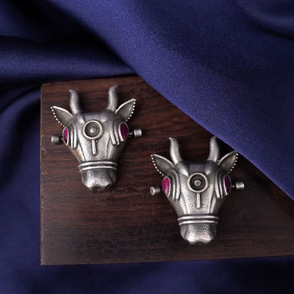 Ox Head Brass  Earrings