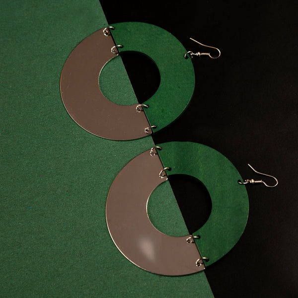 Green Metalic Earrings