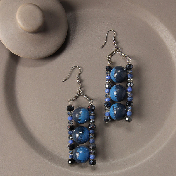 Double shade one on one hanging Earring