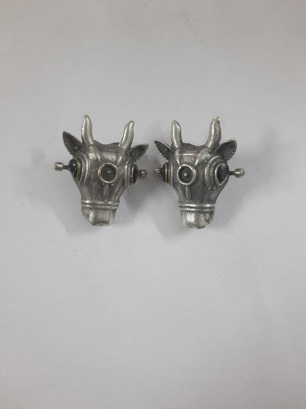 OX head brass  Earrings