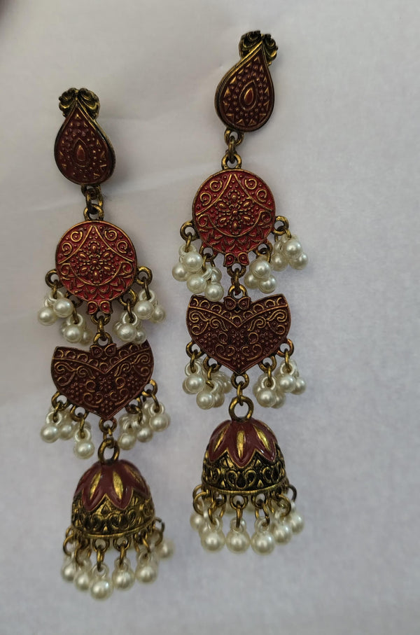 Matt finished Brass Earrings