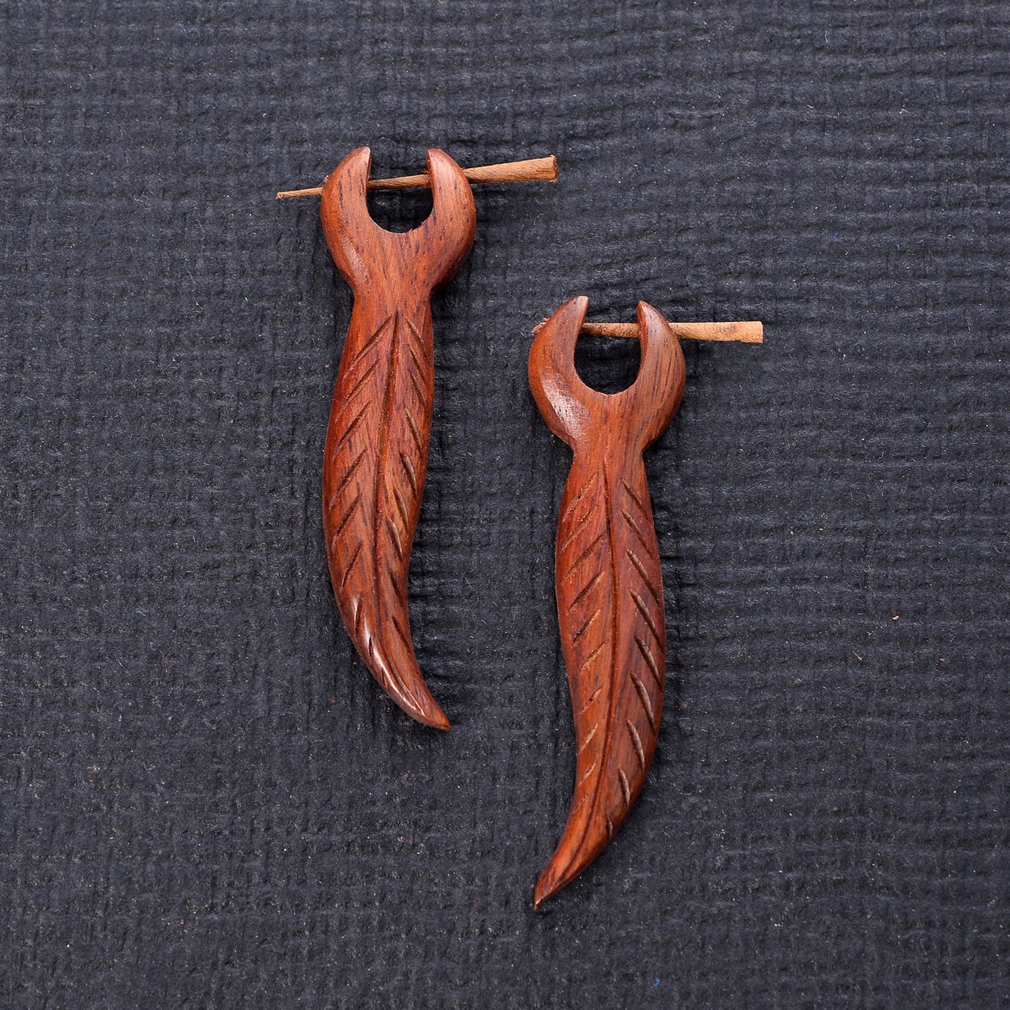 Wooden Loop Earrings