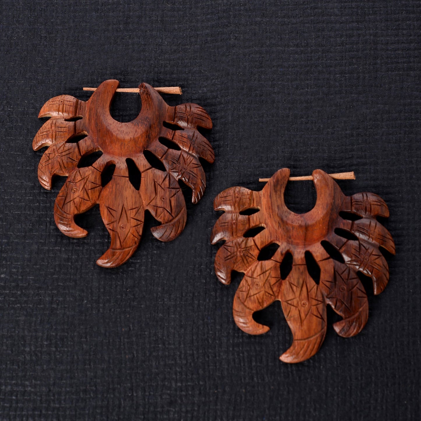 Wooden Loop Earrings